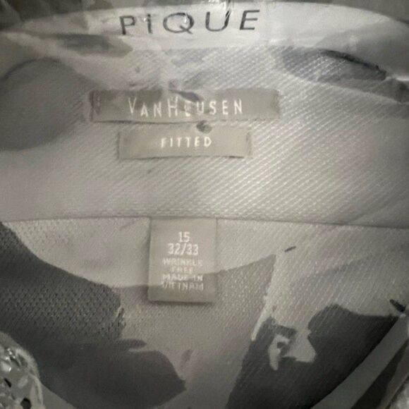 Van Heusen Fitted long sleeve button down Shirt 15 - Picture 3 of 5